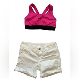 Nike Pink Sport Bra Sz:2